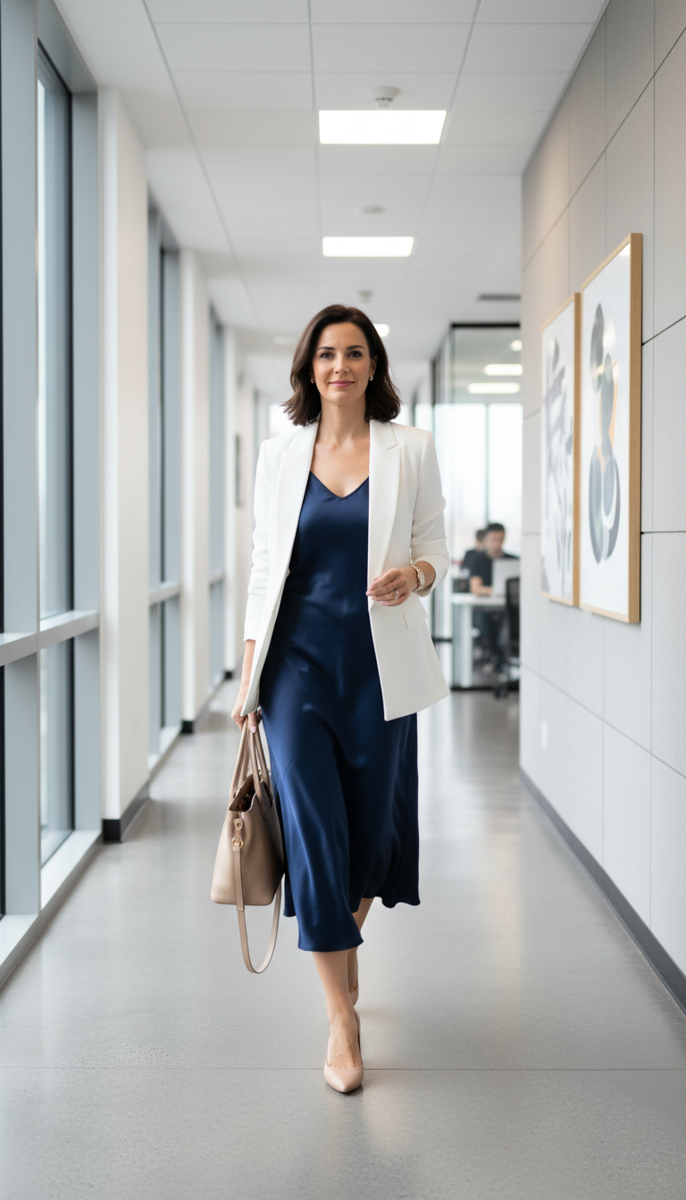 Chic Midi Dress & Blazer