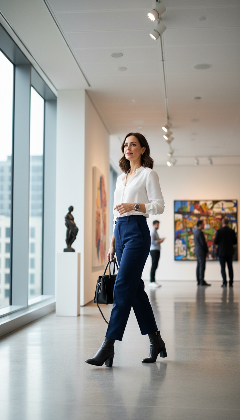 Culottes & Fitted Blouse