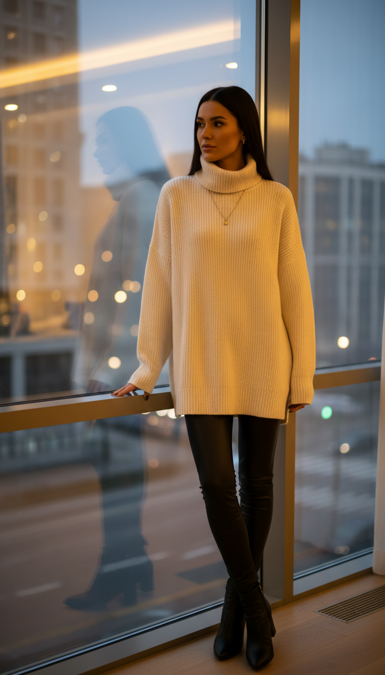 Oversized Sweater & Leggings